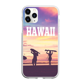 Чехол для iPhone 11 Pro Max матовый с принтом HAWAII 3 в городе Новоалтайск, Силикон |  | hawaii | гаваи | лето | океан | отдых | пальмы | пляж | серф