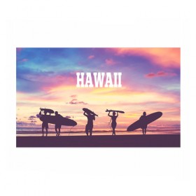 Бумага для упаковки 3D с принтом HAWAII 3 в городе Новоалтайск, пластик и полированная сталь | круглая форма, металлическое крепление в виде кольца | hawaii | гаваи | лето | океан | отдых | пальмы | пляж | серф