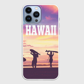Чехол для iPhone 13 Pro Max с принтом HAWAII 3 в городе Новоалтайск,  |  | Тематика изображения на принте: hawaii | гаваи | лето | океан | отдых | пальмы | пляж | серф
