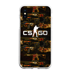 Чехол для iPhone XS Max матовый с принтом CS GO в городе Новоалтайск, Силикон | Область печати: задняя сторона чехла, без боковых панелей | cs | cs go | csgo | go | го | контр страйк | контра | кс | кс го | ксго | спецназ | террористы