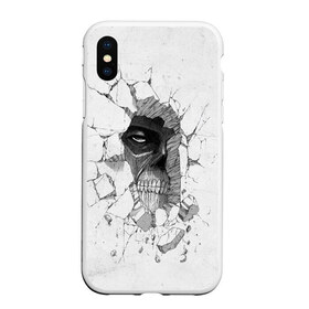 Чехол для iPhone XS Max матовый с принтом Titan в городе Новоалтайск, Силикон | Область печати: задняя сторона чехла, без боковых панелей | attack on titan | атака титанов | вторжение гигантов