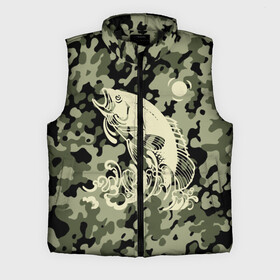 Мужской жилет утепленный 3D с принтом Рыбалка в городе Новоалтайск,  |  | camouflage | do not bite | fish | fishing | only to come to the worm | river | splash | sun | vodka | water | wave | брызги | вода | водку буду | волна | камуфляж | на червя | не клюёт | река | рыба | рыбалка | солнце | только пришел