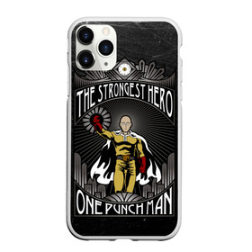 Чехол для iPhone 11 Pro матовый с принтом One Punch Man в городе Новоалтайск, Силикон |  | one punch man | saitama | ванпанчмен | сайтама