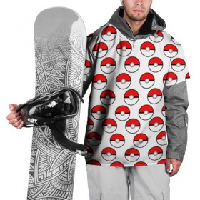 Накидка на куртку 3D с принтом Pokemon Pokeball в городе Новоалтайск, 100% полиэстер |  | покебол | покемон