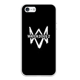 Чехол для iPhone 5/5S матовый с принтом WATCH DOGS 2 в городе Новоалтайск, Силикон | Область печати: задняя сторона чехла, без боковых панелей | 