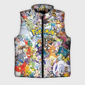 Мужской жилет утепленный 3D с принтом Покемоны в городе Новоалтайск,  |  | ash ketchum | pokemon | пикачу | покебол | покемон | эш