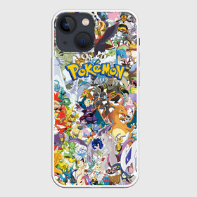 Чехол для iPhone 13 mini с принтом Покемоны в городе Новоалтайск,  |  | ash ketchum | pokemon | пикачу | покебол | покемон | эш