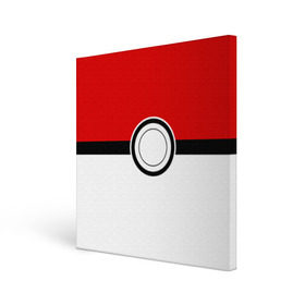 Холст квадратный с принтом Покеболл 4 в городе Новоалтайск, 100% ПВХ |  | pokemon | pokemon go | покемон | покемон го