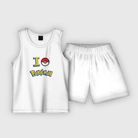 Детская пижама с шортами хлопок с принтом Покемон I love pokemon в городе Новоалтайск,  |  | pokemon | pokemon go | покемон | покемон го