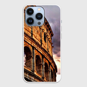Чехол для iPhone 13 Pro с принтом Колизей в городе Новоалтайск,  |  | Тематика изображения на принте: архитектура | италия | колизей | отпуск | путешествие | развалины | туризм | турист