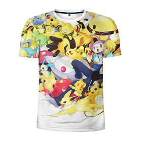 Мужская футболка 3D спортивная с принтом Pokemon 10 в городе Новоалтайск, 100% полиэстер с улучшенными характеристиками | приталенный силуэт, круглая горловина, широкие плечи, сужается к линии бедра | go | pokemon | pokemons | го | гоу | зщлуьщт пщ | покемон | покемоны
