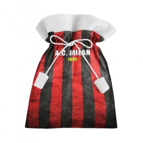 Подарочный 3D мешок с принтом A.C. Milan в городе Новоалтайск, 100% полиэстер | Размер: 29*39 см | Тематика изображения на принте: болельщик | италия | клуб | милан | фанат | футбол | футболист
