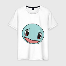 Мужская футболка хлопок с принтом Squirtle в городе Новоалтайск, 100% хлопок | прямой крой, круглый вырез горловины, длина до линии бедер, слегка спущенное плечо. | pokemon | pokemongo | squirtle | покемон | покемонго | покемоны | сквиртл
