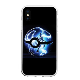 Чехол для iPhone XS Max матовый с принтом Покеболл в городе Новоалтайск, Силикон | Область печати: задняя сторона чехла, без боковых панелей | pokemon go