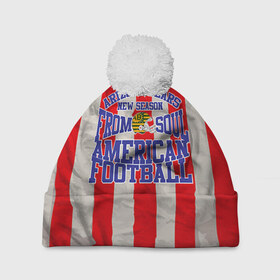 Шапка 3D c помпоном с принтом Football Team t-shirt в городе Новоалтайск, 100% полиэстер | универсальный размер, печать по всей поверхности изделия | american football | baseball | fashion | football | sport | sport league | style | team | west | американский футбол | бейсбол | запад | команды | мода | надписи | спорт | спортивные лиги | стиль | футбол | футбольные лиги