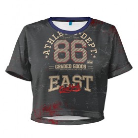 Женская футболка 3D укороченная с принтом Team t-shirt 18 в городе Новоалтайск, 100% полиэстер | круглая горловина, длина футболки до линии талии, рукава с отворотами | american football | baseball | fashion | football | sport | sport league | style | team | west | американский футбол | бейсбол | запад | команды | мода | надписи | спорт | спортивные лиги | стиль | футбол | футбольные лиги