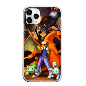 Чехол для iPhone 11 Pro матовый с принтом Ash в городе Новоалтайск, Силикон |  | bulbasaur | pikachu | pokemon | squirtle | бальбазар | пикачу | покемон | сквиртл