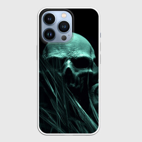 Чехол для iPhone 13 Pro с принтом Череп на дне в городе Новоалтайск,  |  | Тематика изображения на принте: вода | водоросли | дьявол | монстр | прикольные картинки | череп