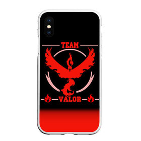 Чехол для iPhone XS Max матовый с принтом Team Valor в городе Новоалтайск, Силикон | Область печати: задняя сторона чехла, без боковых панелей | go | pokemon | team | valor | покемон