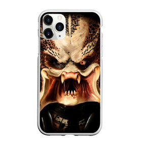 Чехол для iPhone 11 Pro матовый с принтом Хищник в городе Новоалтайск, Силикон |  | predator | зубы | инопланетянин