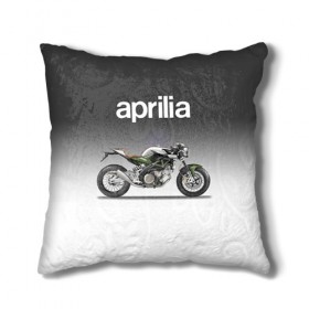 Подушка 3D с принтом Aprilia 750CR в городе Новоалтайск, наволочка – 100% полиэстер, наполнитель – холлофайбер (легкий наполнитель, не вызывает аллергию). | состоит из подушки и наволочки. Наволочка на молнии, легко снимается для стирки | aprilia