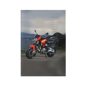 Обложка для паспорта матовая кожа с принтом Aprilia в городе Новоалтайск, натуральная матовая кожа | размер 19,3 х 13,7 см; прозрачные пластиковые крепления | Тематика изображения на принте: aprilia