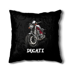 Подушка 3D с принтом Ducati в городе Новоалтайск, наволочка – 100% полиэстер, наполнитель – холлофайбер (легкий наполнитель, не вызывает аллергию). | состоит из подушки и наволочки. Наволочка на молнии, легко снимается для стирки | ducati | дукати | мото | мотогонки | мотоспорт | мотоцикл