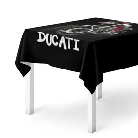 Скатерть 3D с принтом Ducati в городе Новоалтайск, 100% полиэстер (ткань не мнется и не растягивается) | Размер: 150*150 см | ducati | дукати | мото | мотогонки | мотоспорт | мотоцикл