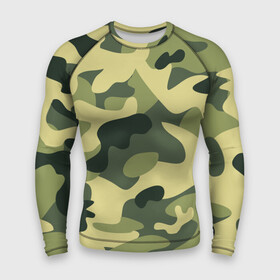Мужской рашгард 3D с принтом Зелёный камуфляж в городе Новоалтайск,  |  | camouflage | green camouflage | зеленый камуфляж | камуфляж