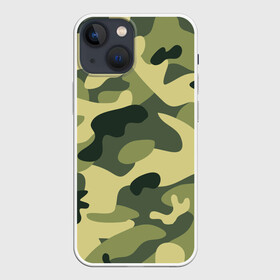 Чехол для iPhone 13 mini с принтом Зелёный камуфляж в городе Новоалтайск,  |  | camouflage | green camouflage | зеленый камуфляж | камуфляж