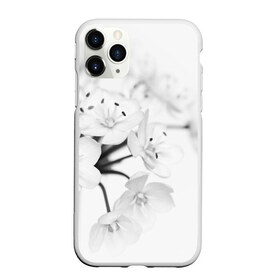 Чехол для iPhone 11 Pro матовый с принтом Белые цветочки 5 в городе Новоалтайск, Силикон |  | белый | цветок | цветы