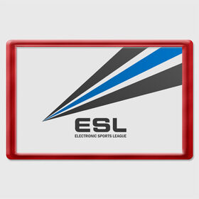 Магнит 45*70 с принтом ESL в городе Новоалтайск, Пластик | Размер: 78*52 мм; Размер печати: 70*45 | Тематика изображения на принте: cs go | cyber | dota 2 | progamer | sport | киберспорт