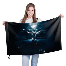 Флаг 3D с принтом Give us this day! в городе Новоалтайск, 100% полиэстер | плотность ткани — 95 г/м2, размер — 67 х 109 см. Принт наносится с одной стороны | мэнни пакьяо