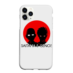 Чехол для iPhone 11 Pro матовый с принтом Saitama & Genos в городе Новоалтайск, Силикон |  | genos | one punch man | saitama
