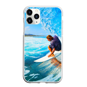 Чехол для iPhone 11 Pro матовый с принтом Лето в городе Новоалтайск, Силикон |  | Тематика изображения на принте: берег | волна | лето | море | отдых | серфинг
