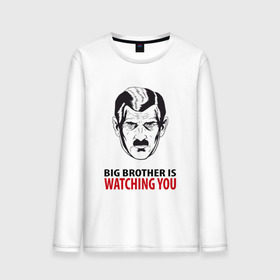 Мужской лонгслив хлопок с принтом Big Brother is watching you в городе Новоалтайск, 100% хлопок |  | 1984 | большой брат | джордж оурелл