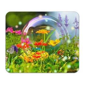 Коврик прямоугольный Flowers: в городе Новоалтайск, натуральный каучук | размер 230 х 185 мм; запечатка лицевой стороны | арт | краска | лето | лучи | любовь | новинки | популярные | природа | рисунки | свет | цветы