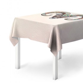 Скатерть 3D с принтом Баран в городе Новоалтайск, 100% полиэстер (ткань не мнется и не растягивается) | Размер: 150*150 см | баран