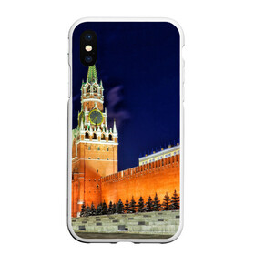 Чехол для iPhone XS Max матовый с принтом Кремль в городе Новоалтайск, Силикон | Область печати: задняя сторона чехла, без боковых панелей | moscow | russia | гордость | кремль | москва | отечество | родина | россия | столица