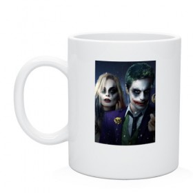 Кружка с принтом Отряд самоубийц в городе Новоалтайск, керамика | объем — 330 мл, диаметр — 80 мм. Принт наносится на бока кружки, можно сделать два разных изображения | Тематика изображения на принте: 