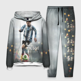 Мужской костюм 3D (с толстовкой) с принтом Leo Messi в городе Новоалтайск,  |  | Тематика изображения на принте: barselona | messi | аргентина | барселона | месси | мяч | футбол