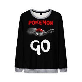 Мужской свитшот 3D с принтом Pokemon GO 5 в городе Новоалтайск, 100% полиэстер с мягким внутренним слоем | круглый вырез горловины, мягкая резинка на манжетах и поясе, свободная посадка по фигуре | Тематика изображения на принте: pikachu | poke ball | pokemon | pokemon go | пикачу | покемон
