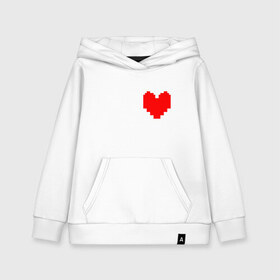 Детская толстовка хлопок с принтом Undertale Heart в городе Новоалтайск, 100% хлопок | Круглый горловой вырез, эластичные манжеты, пояс, капюшен | heart | undertale | андертеил | сердце