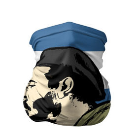 Бандана-труба 3D с принтом Patria o Muerte! в городе Новоалтайск, 100% полиэстер, ткань с особыми свойствами — Activecool | плотность 150‒180 г/м2; хорошо тянется, но сохраняет форму | che | patria o muerte | кастро | куба | о.м.с.к. | революция | ссср | фидель | фидель кастро