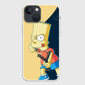 Чехол для iPhone 13 mini с принтом Барт в городе Новоалтайск,  |  | Тематика изображения на принте: simpsons | барт | гомер | мардж | симпсоны