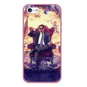 Чехол для iPhone 5/5S матовый с принтом Saints Row в городе Новоалтайск, Силикон | Область печати: задняя сторона чехла, без боковых панелей | Тематика изображения на принте: saints row | святые