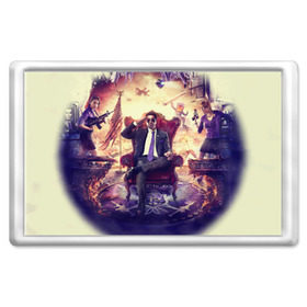 Магнит 45*70 с принтом Saints Row в городе Новоалтайск, Пластик | Размер: 78*52 мм; Размер печати: 70*45 | saints row | святые