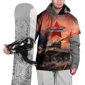 Накидка на куртку 3D с принтом Танковые войска РФ в городе Новоалтайск, 100% полиэстер |  | танки