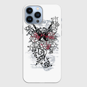 Чехол для iPhone 13 Pro Max с принтом Рок сердца 5 в городе Новоалтайск,  |  | Тематика изображения на принте: heart | tattoo | разбитое | сердечко | сердце | тату | татушка
