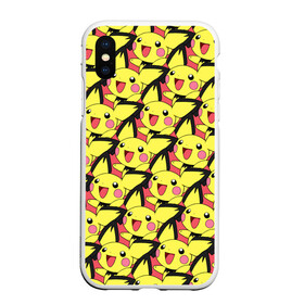 Чехол для iPhone XS Max матовый с принтом Pikachu в городе Новоалтайск, Силикон | Область печати: задняя сторона чехла, без боковых панелей | pikachu | pokeboll | pokemon | пикачу | покеболл | покемон